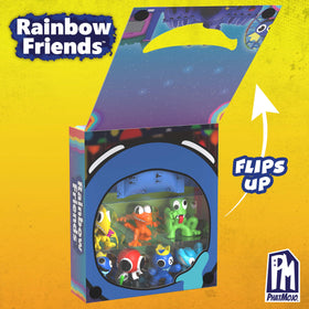 Rainbow Friends Series 2 mystery figures add surprise elements for unboxing fun.