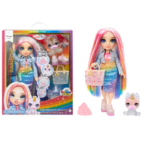 Rainbow High Amaya doll with sparkle slime kit for creative play.