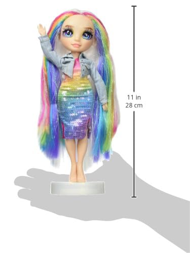 Rainbow High Amaya doll stand supports easy posing and display.