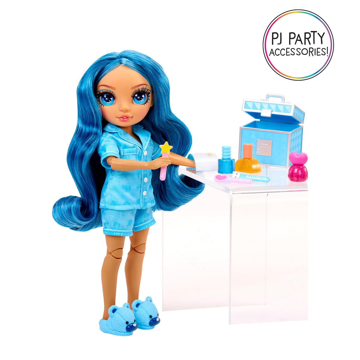 Rainbow High Skyler with doll comb for styling and grooming pretend play.