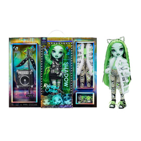 Rainbow High Neon Shadow Harley Limestone doll front view for imaginative play