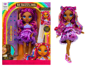 Rainbow High Noémie Violette bedazzling tool for quick sparkle customization.