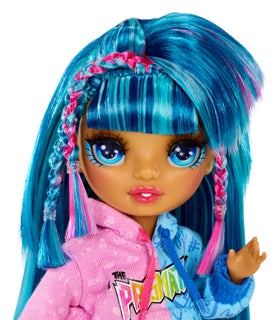 Rainbow High Skyler blue doll accessories for storytelling play.