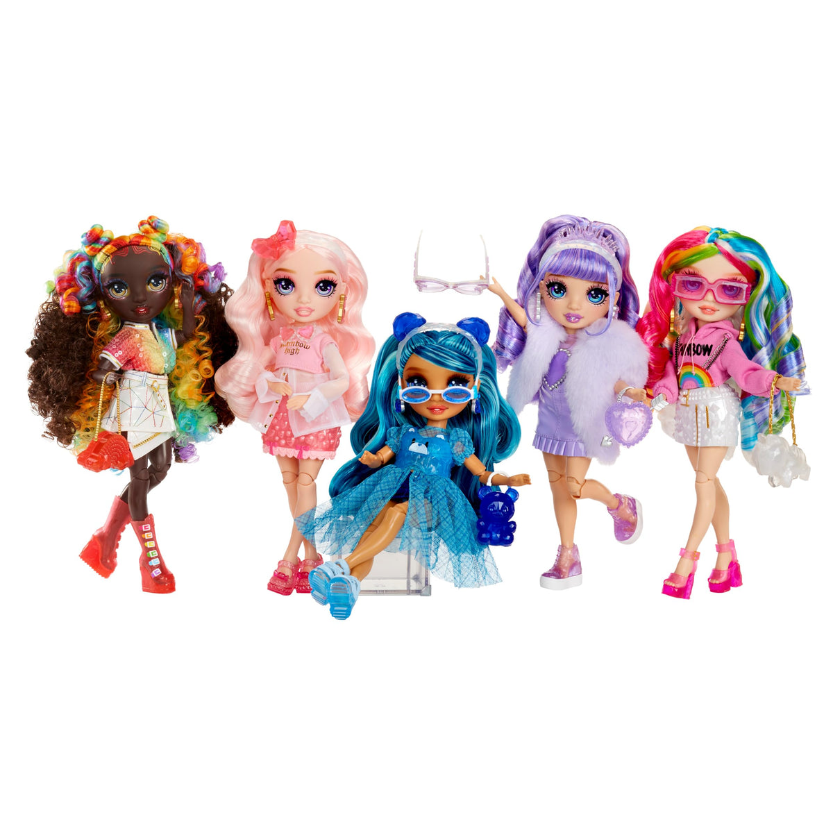 Rainbow High Violet poseable doll for flexible storytelling