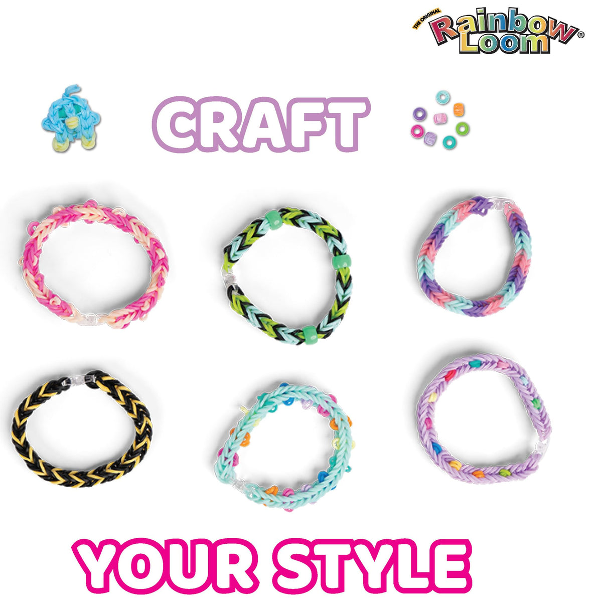 Rainbow Loom 3-tier Rainbow Case keeps supplies neatly organized.