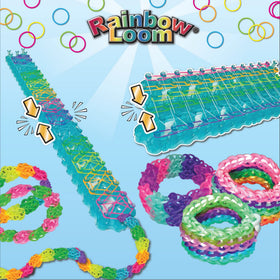 Rainbow Loom C-clips (150) secure finishes on bracelets.
