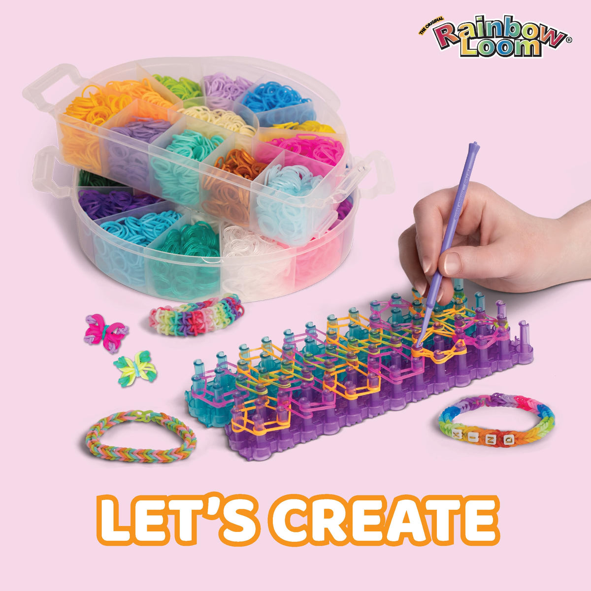 Rainbow Loom Detailed DIY patterns enable intricate, colorful projects.