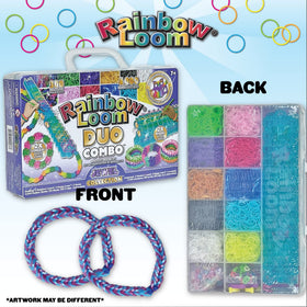 Rainbow Loom Duo organizer case with compartments for tidy transport.
