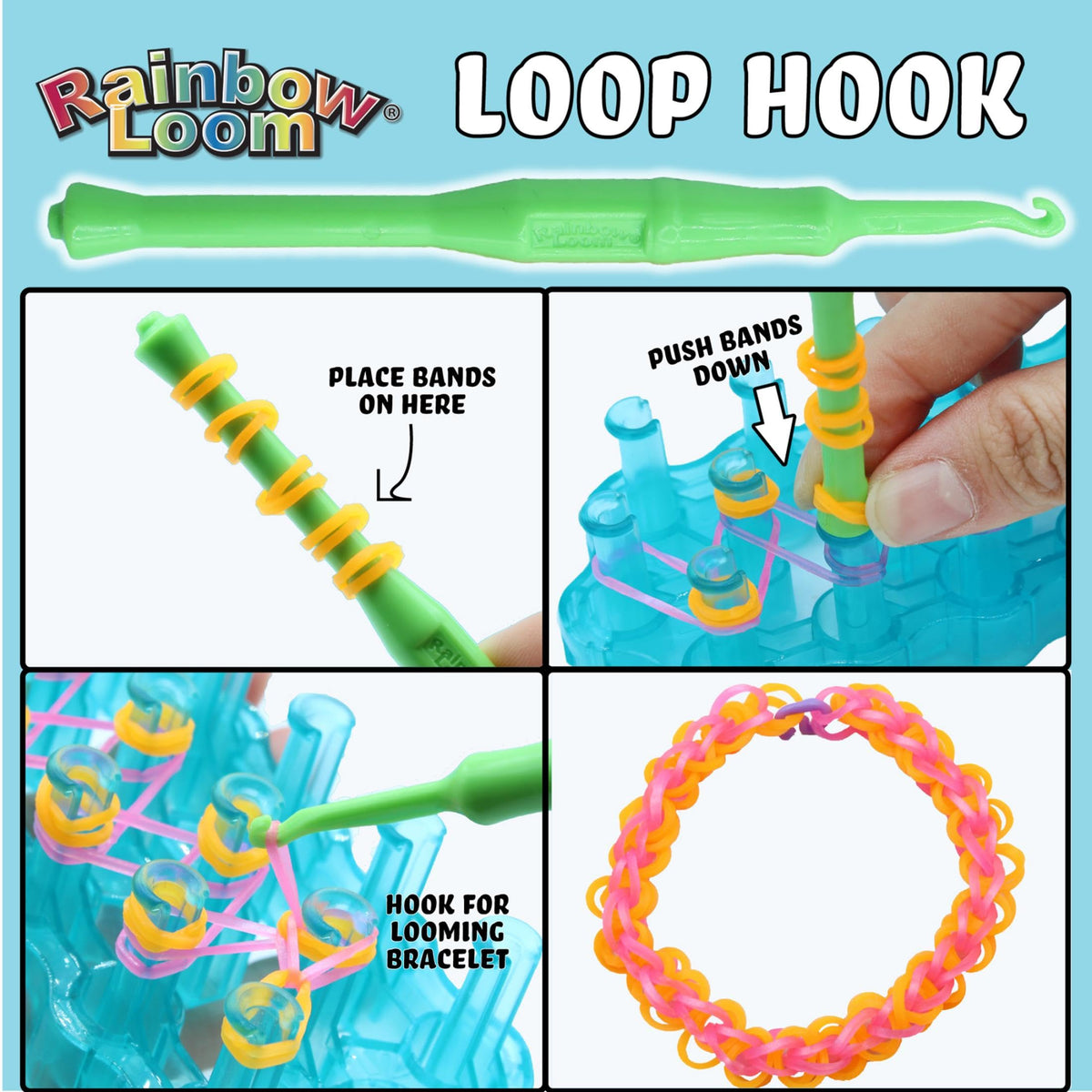 Rainbow Loom Loomi-Pals two hooks for precise weaving and tightening
