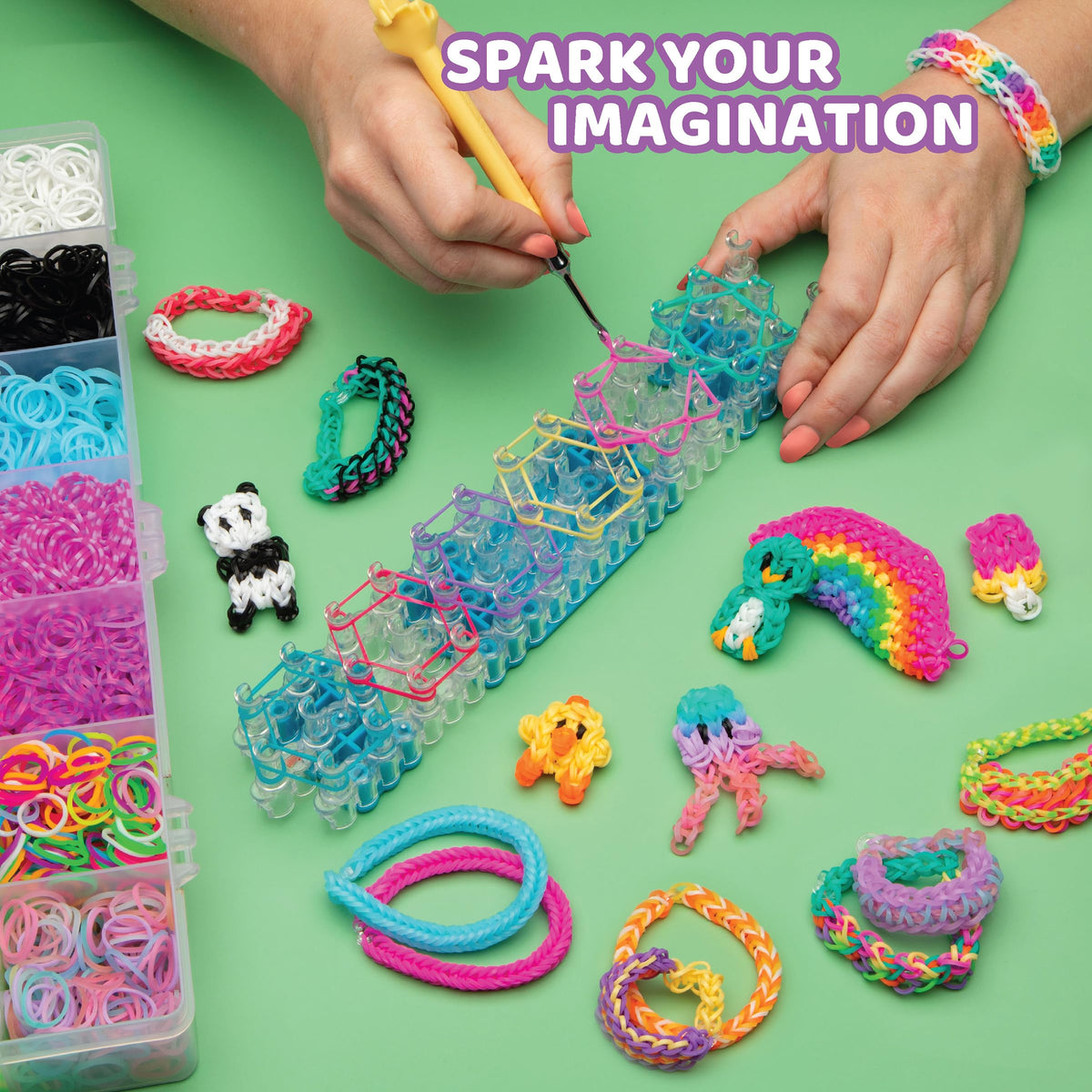 Rainbow Loom MEGA Combo Set 21 colors spark diverse design ideas and patterns