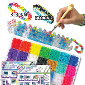 Rainbow Loom MEGA Combo Set two design instructions guide beginners toward confident builds