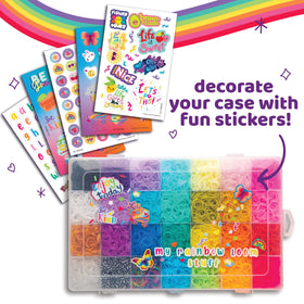 Rainbow Loom storage case keeps bands organized between craft projects.