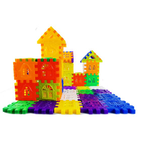Rainbow Toyfrog storage container keeps blocks organized for quick cleanup after play
