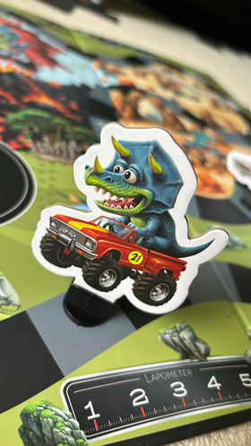 Rainbow Unicorn Rescue Raincorn Games Dinosaur Rally cards for quick, easy setup.