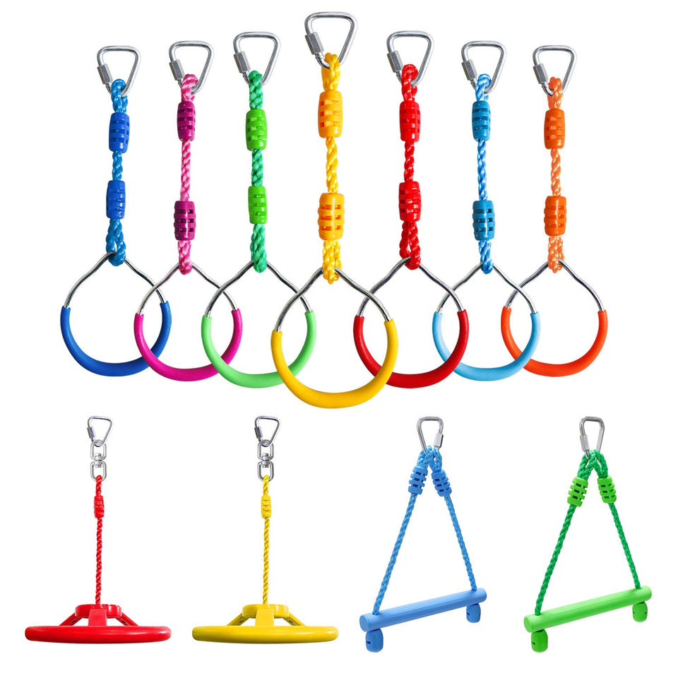 Rainbow Craft Ninja rings 7pc set for dynamic outdoor play