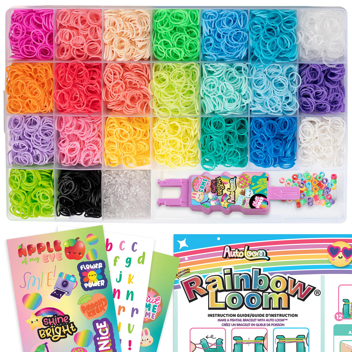 Rainbow Loom AutoLoom Creation Case organized for quick craft sessions