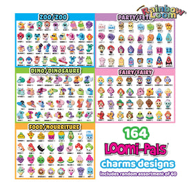 Rainbow Loom Loomi-Pals Mega carrying case with 23 compartments keeps items organized.