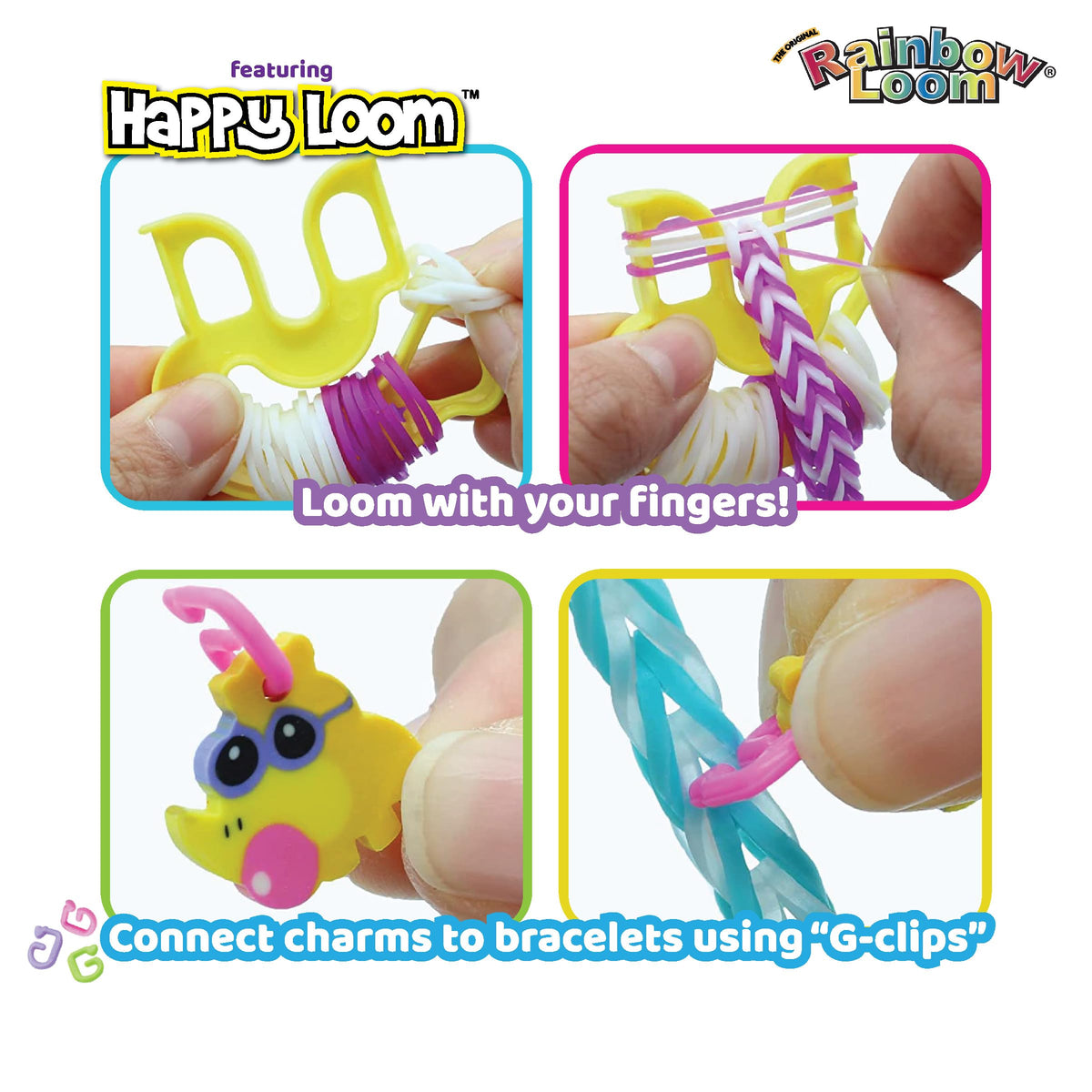 Rainbow Loom Loomi-Pals Mega 12 gift bags simplify gifting and storage.