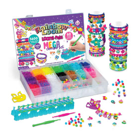 Rainbow Loom Loomi-Pals Mega Case keeps supplies organized for travel crafting.