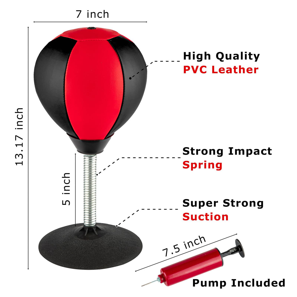 Raipoment punching bag close-up shows soft foam ball for safe, repeated punches