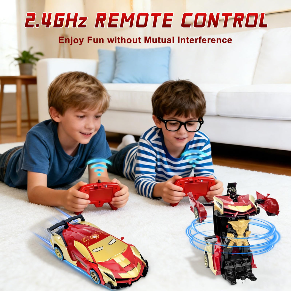 Rakay Iron Man RC robot transformation button enables quick mode change