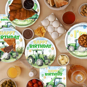 Rakuto Tractor disposable set enables quick cleanup after the party