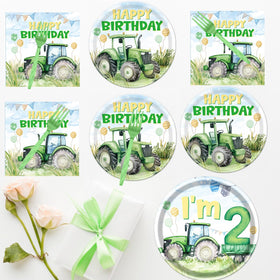 Rakuto Tractor party pattern adds farm-themed charm to tables