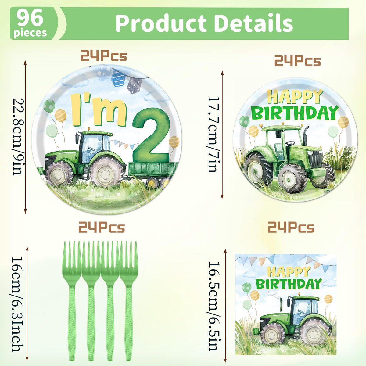 Rakuto Tractor 9-inch plates ideal for kids portions and easy cleanup
