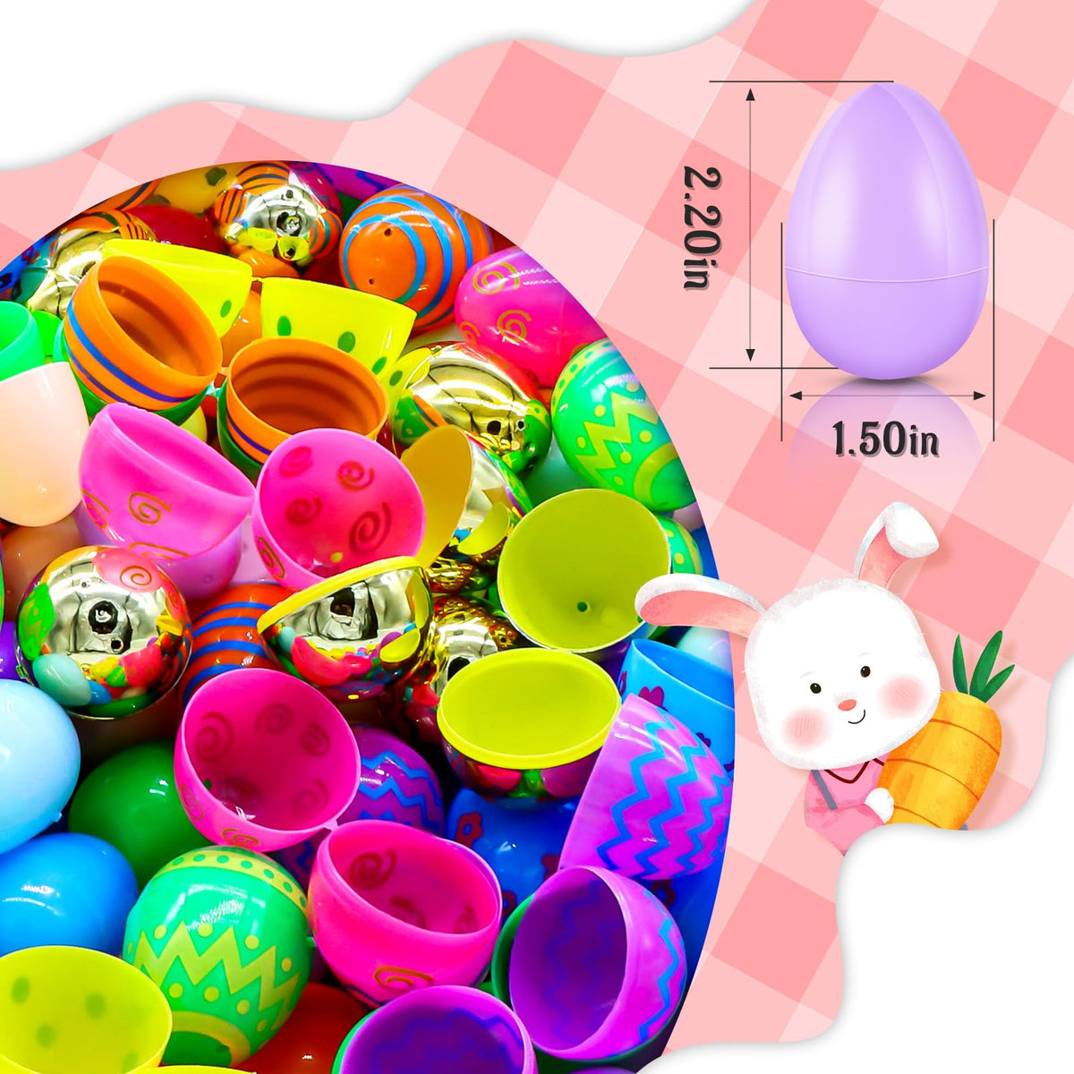 RALLYPANDA gold eggs add shiny accents for premium prize displays