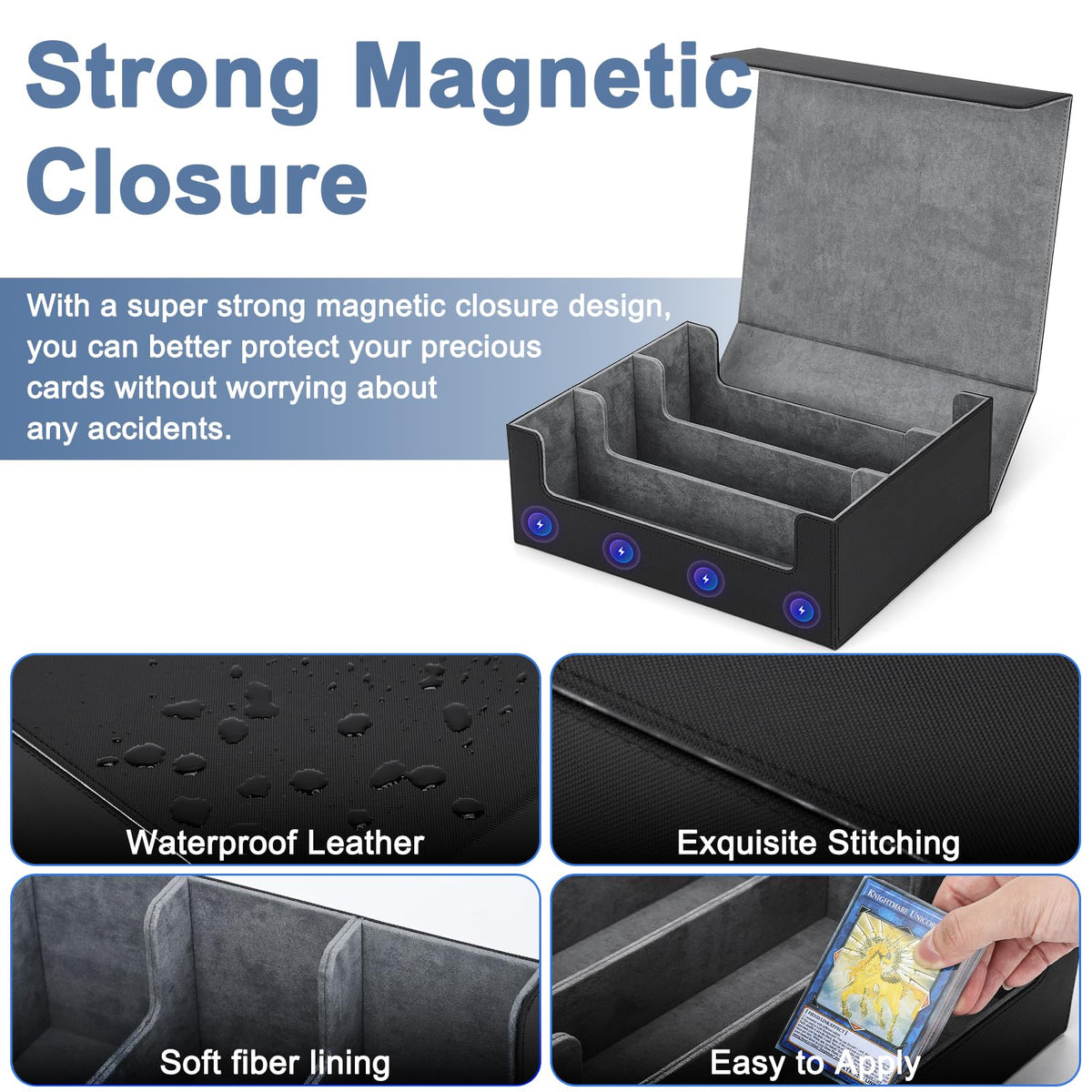 Ralout magnetic closure stays secure even when inverted.