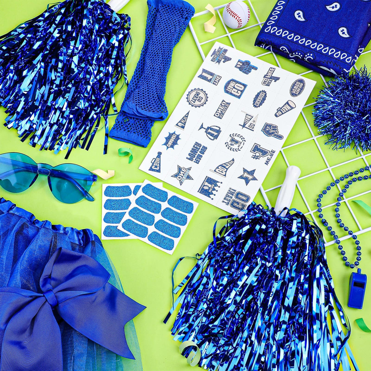 Ramede Blue bow hair ties keep hair tidy during activities