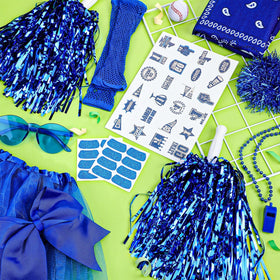 Ramede Blue bow hair ties keep hair tidy during activities