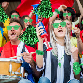 Ramede green tutu wear adds playful game-day style