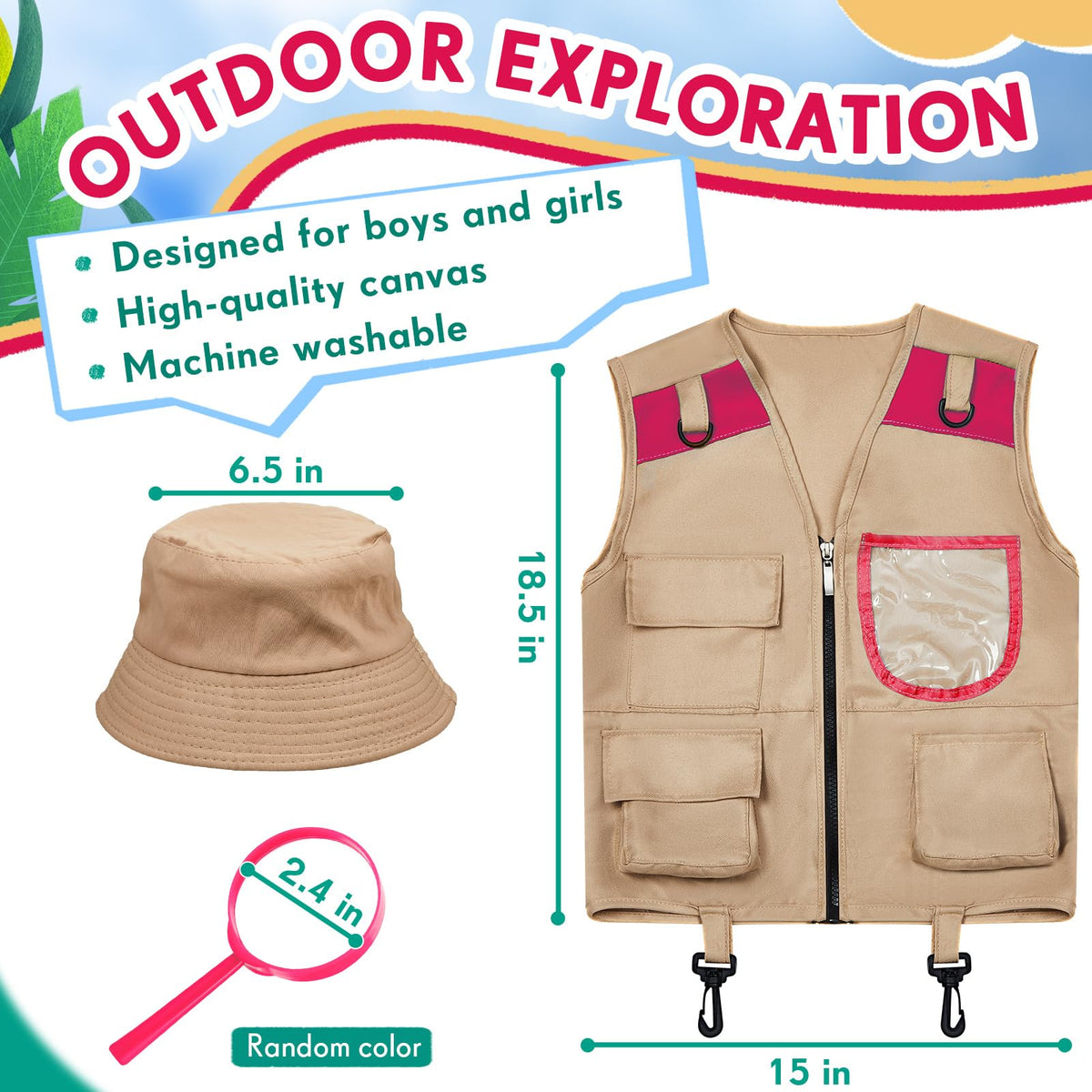 Ramede Kids Safari Explorer magnifying glass for curious exploration outdoors.