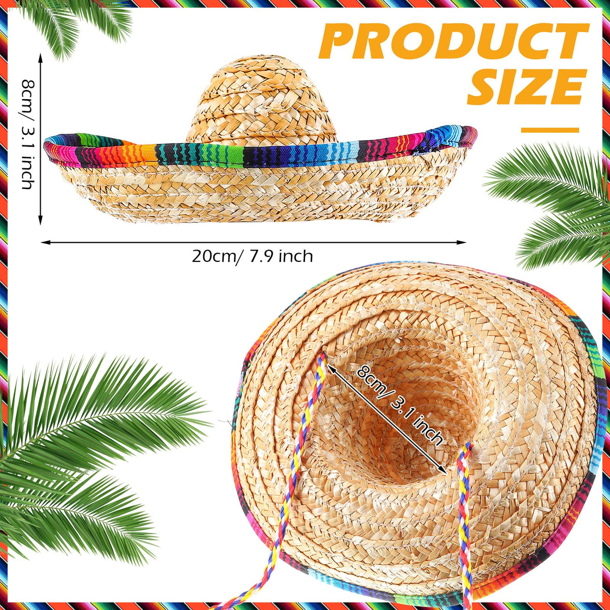 Ramede mini sombrero hat on a child for playful party photos.