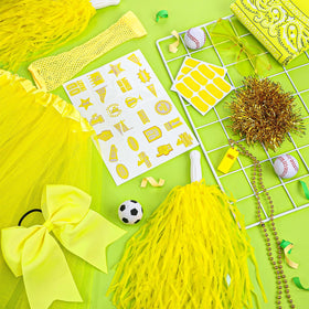 Ramede Yellow bow hair ties secure styles and boost fan spirit.