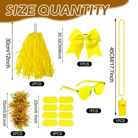 Ramede Yellow mesh gloves provide color and comfort for cheering.