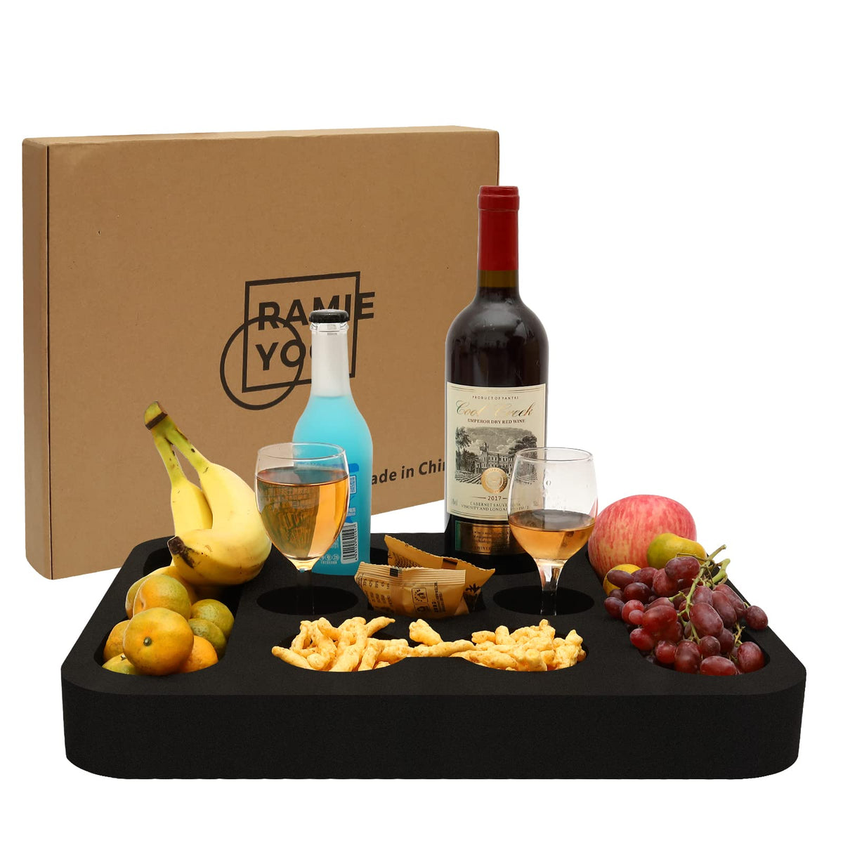 RAMIEYOO Built in Can Bottle Holders ensure stable placement
