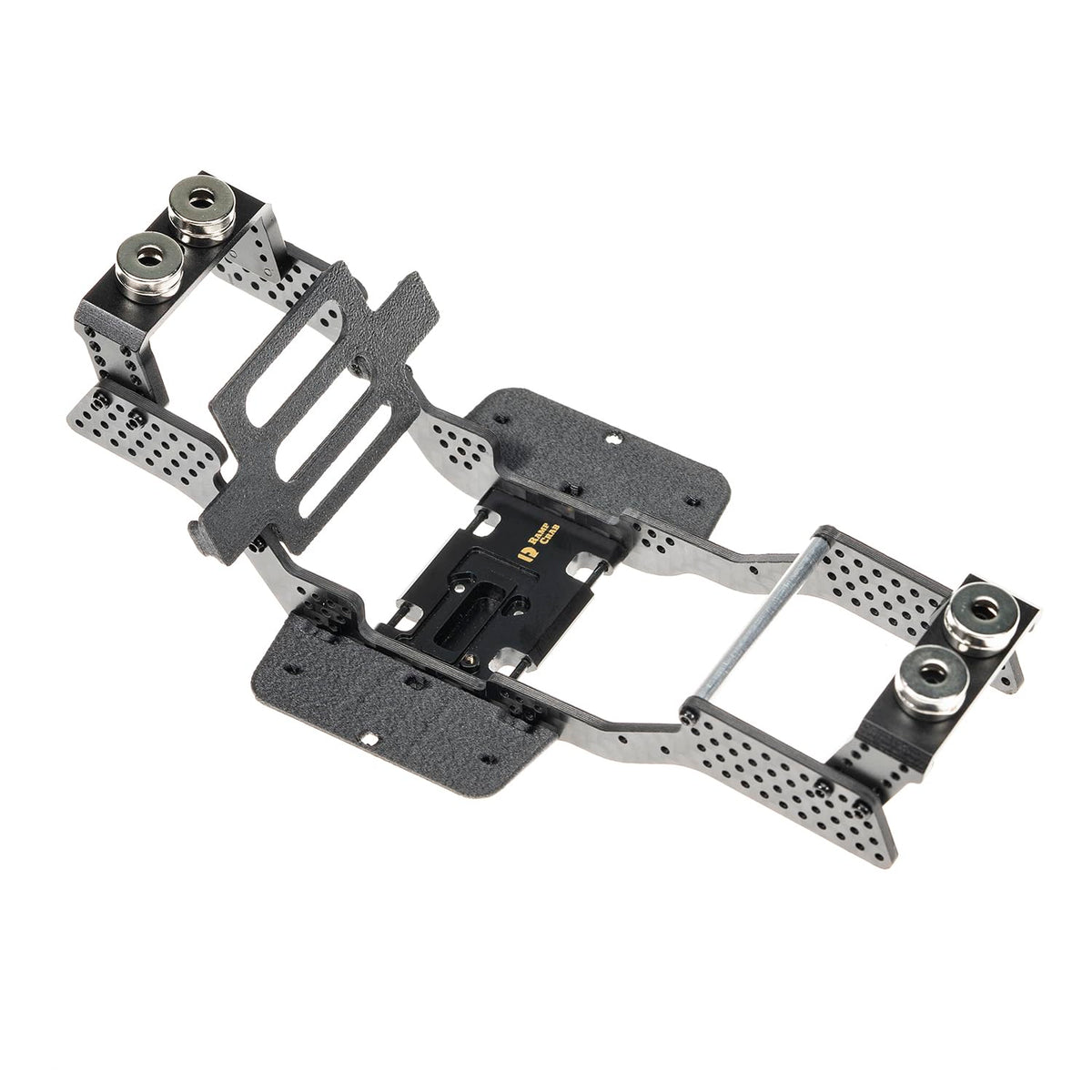 RampCrab SCX24 LCG chassis with 7-degree angle for lower center of gravity.