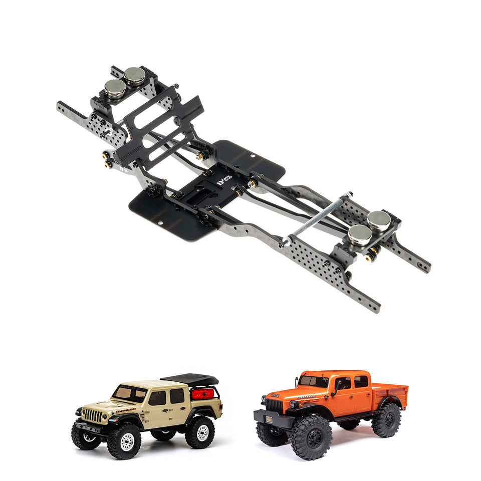 RampCrab SCX24 LCG chassis frame enhances stability for tougher climbs