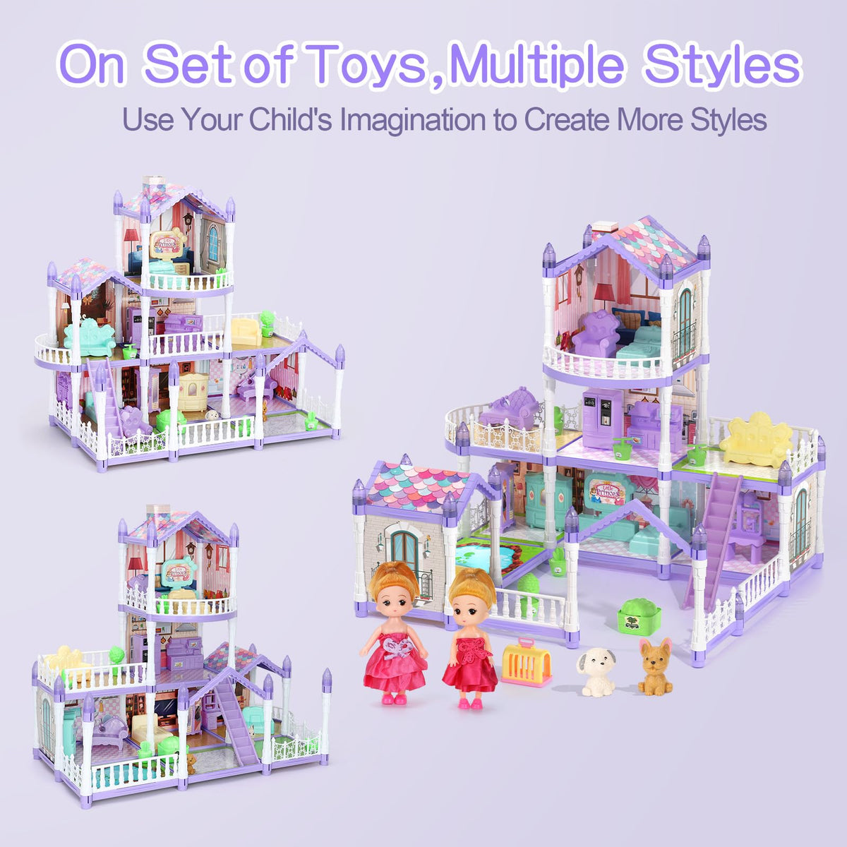Randhar lilac doll house makes a thoughtful gift.
