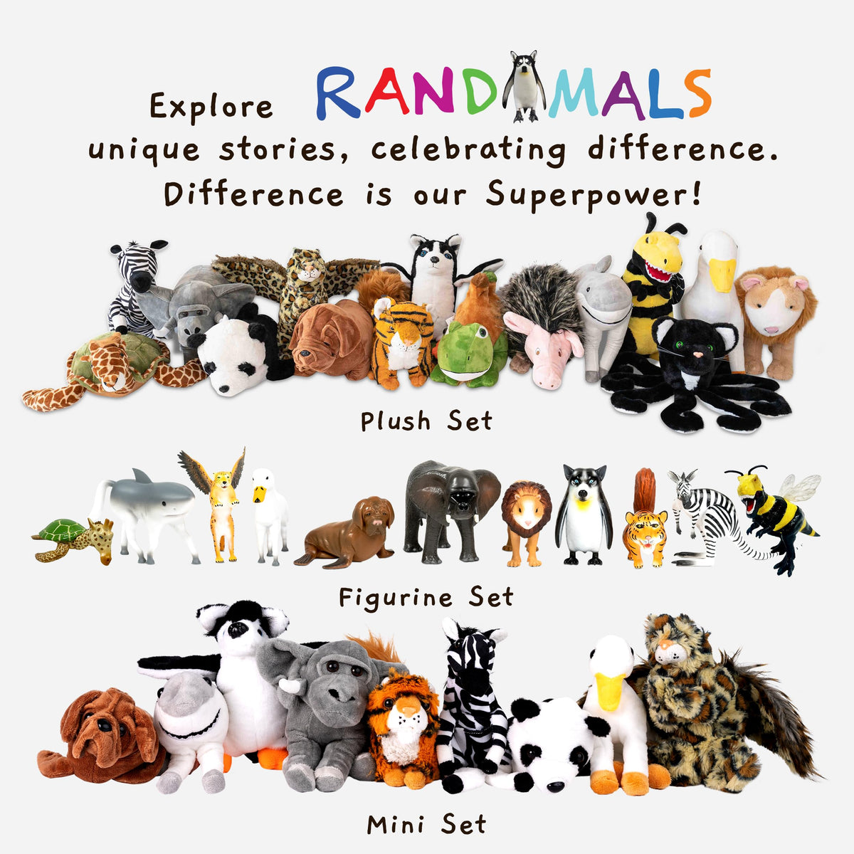 Randimals Hork collectible toy emphasizes unique design promoting individuality and diversity.