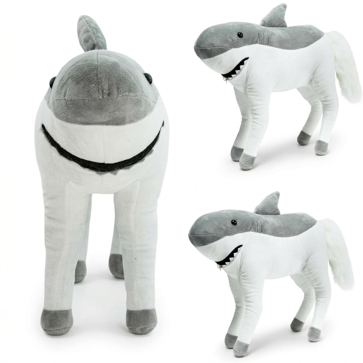 Randimals Hork plush face close-up shows soft fur for comforting hugs.