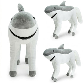 Randimals Hork plush face close-up shows soft fur for comforting hugs.