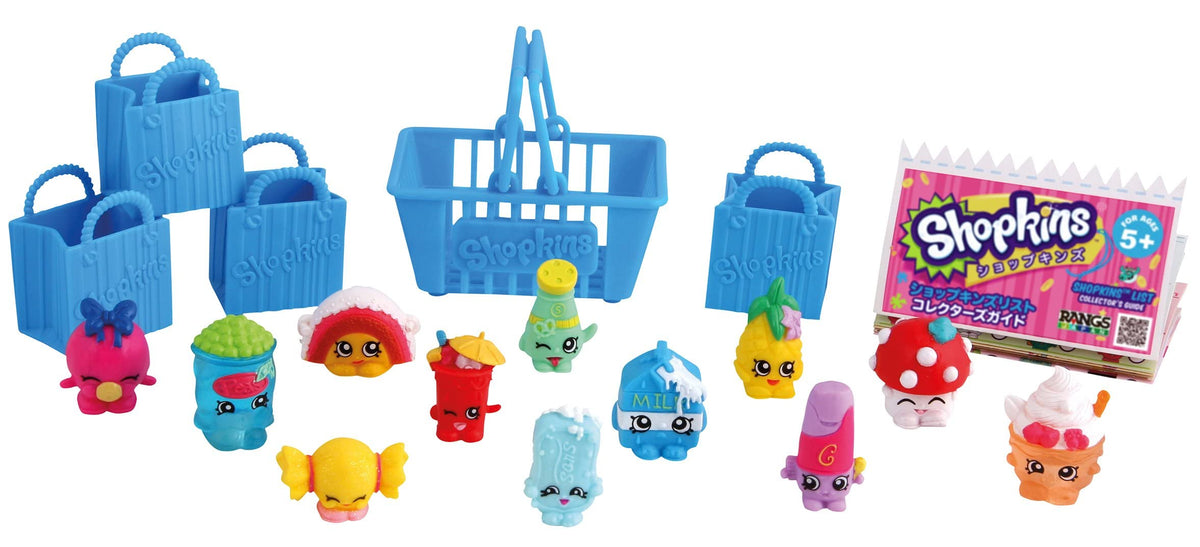 RANGS JAPAN Shopkins Season 1 12-Pack bags for easy carrying and display.
