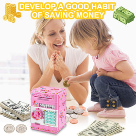 Ranphykx piggy bank gift packaging ready for birthdays or back to school.