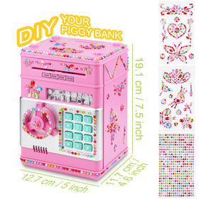 Ranphykx piggy bank large capacity inside supports growing savings.