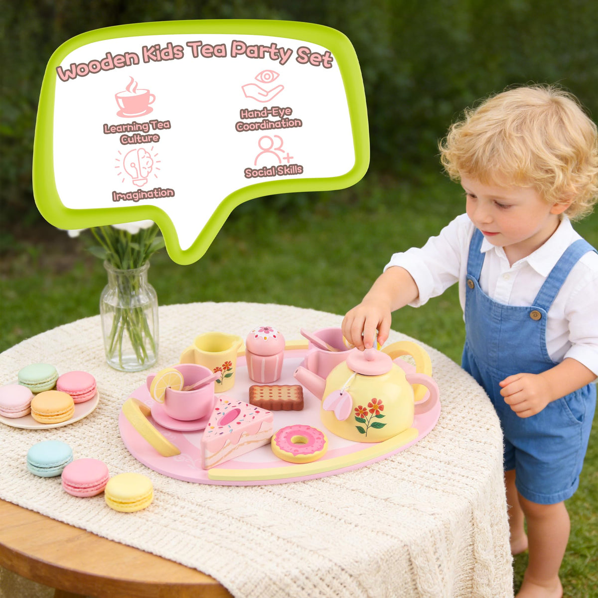 Assorted sweets from Ranqibo tea set for imaginative treats