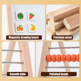 Ranqibo smooth sliding beads demonstrate basic counting and simple arithmetic concepts