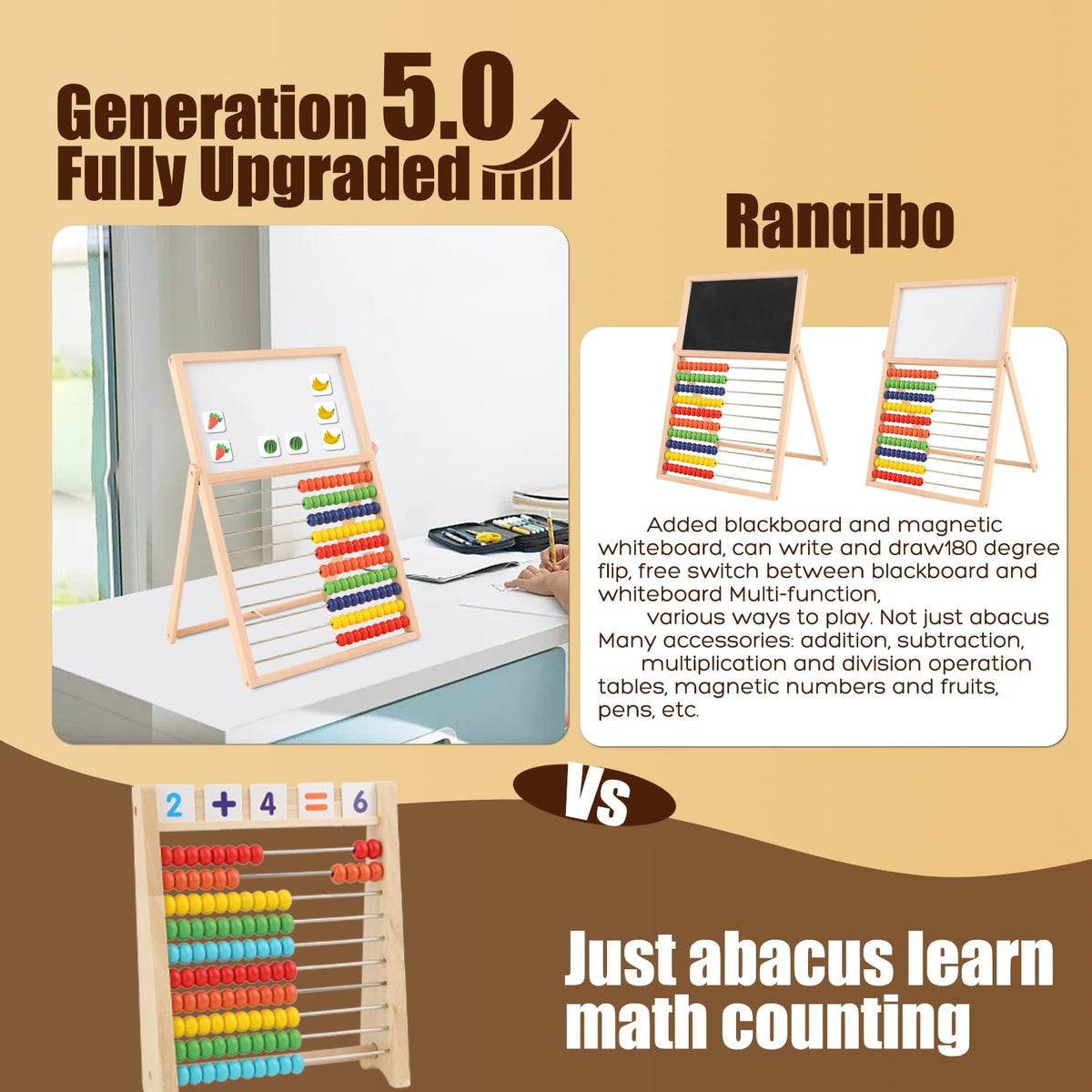 Non-toxic paints brighten the beads and surfaces for safe play